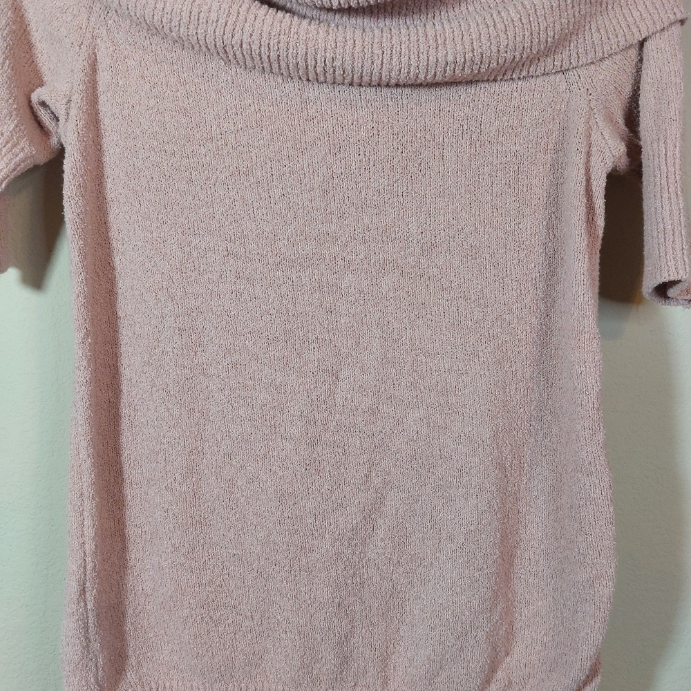 lucky BRAND LADIES SHORT SLEEVE COWL NECK SWEATER- S - Picture 3 of 4